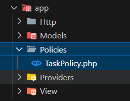 TaskPolicyが生成される