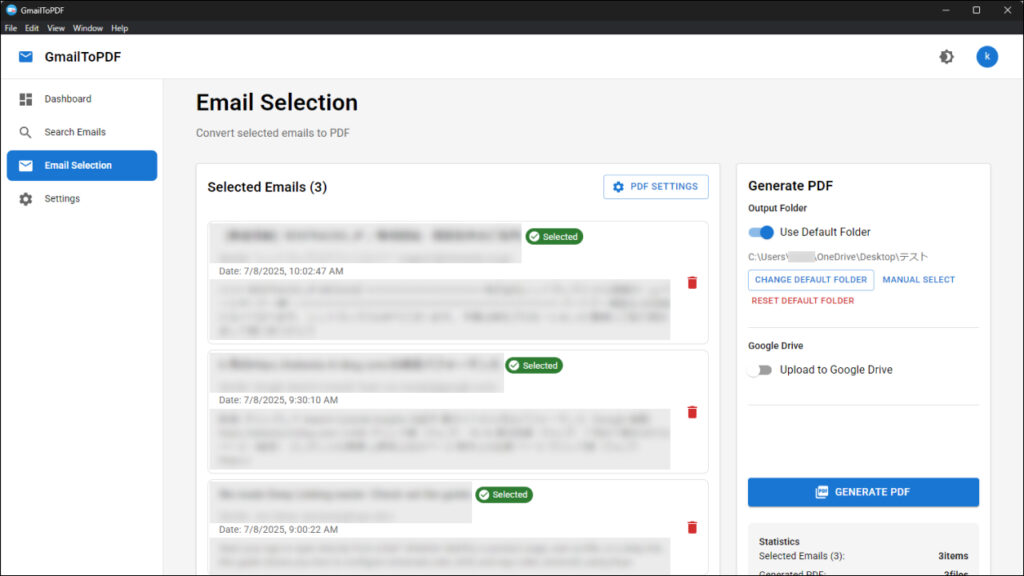 PDF Generation Functionality
